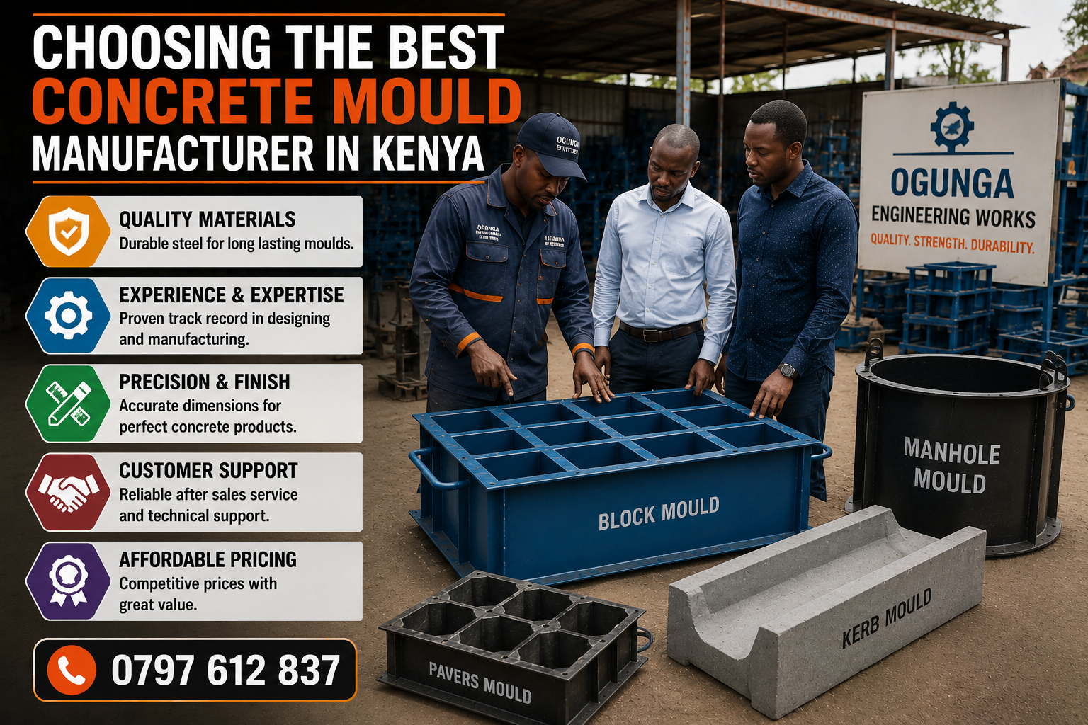 Choosing the Best Concrete Mould Manufacturer in Kenya