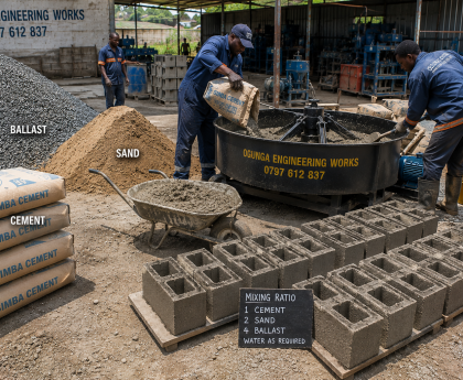 Concrete Mixing Ratios for Strong Concrete Blocks in Kenya