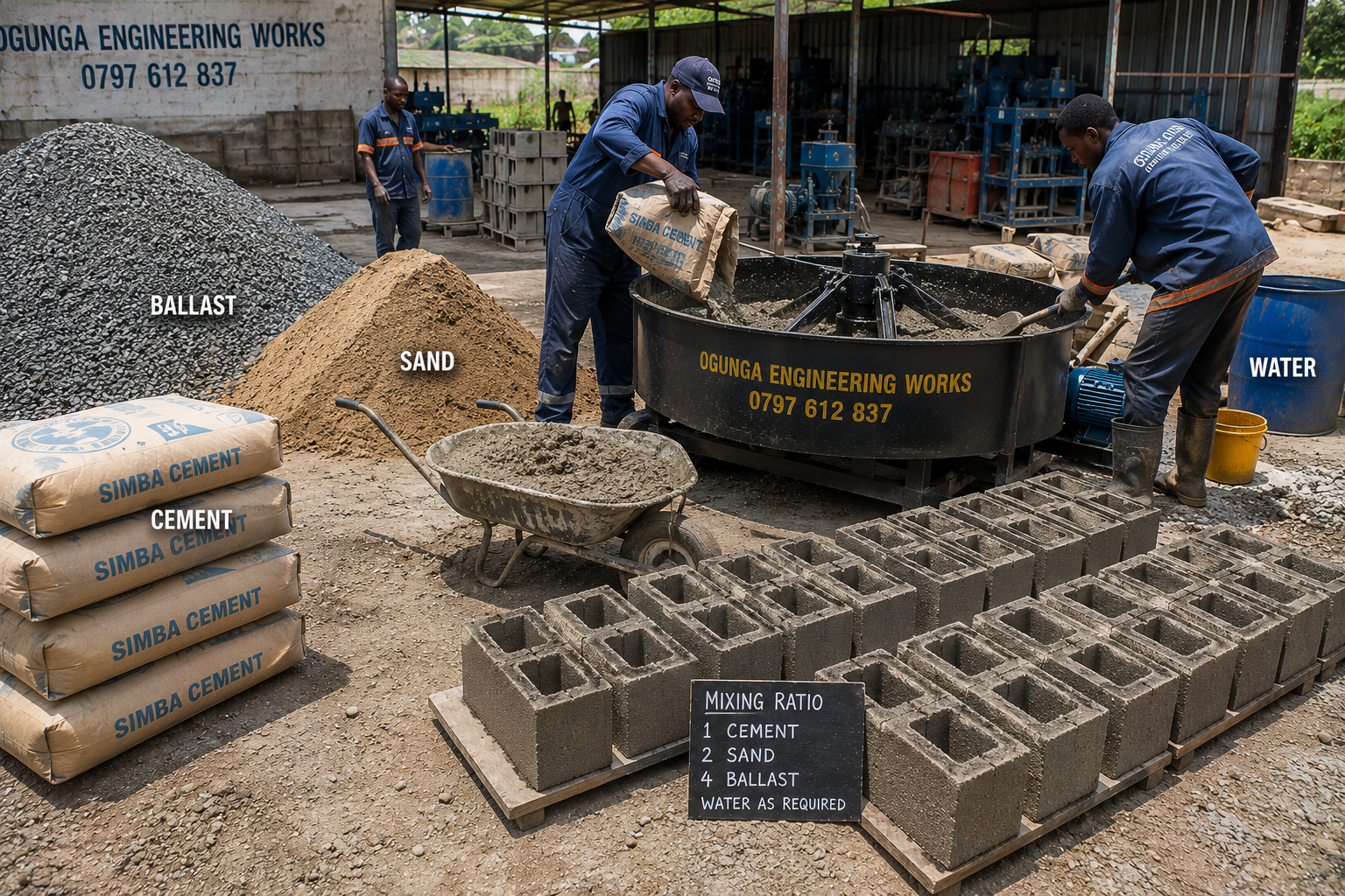 Concrete Mixing Ratios for Strong Concrete Blocks in Kenya