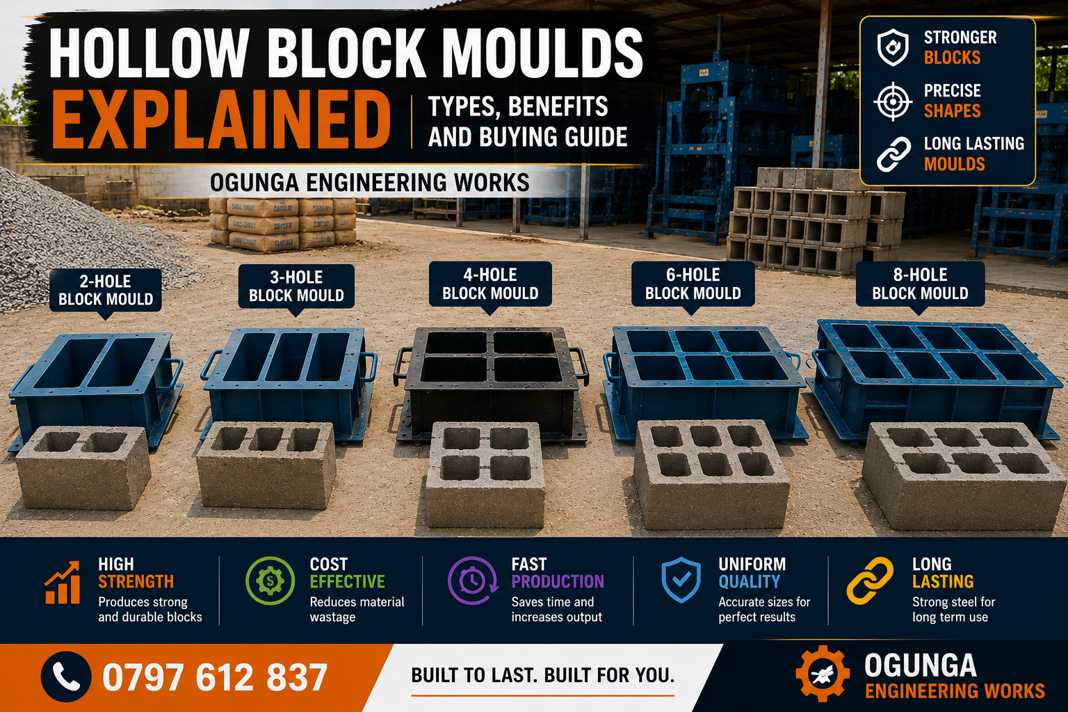 Hollow Block Moulds Explained – Types, Benefits and Buying Guide
