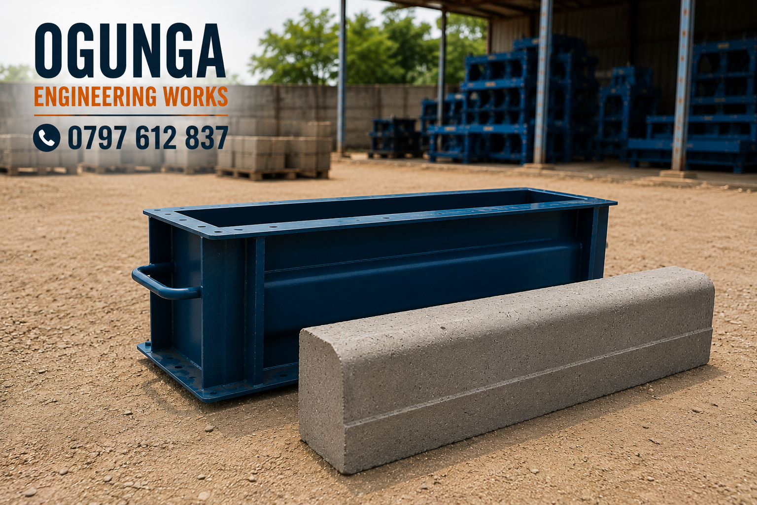 Kerbstone Moulds for Road Construction in Kenya