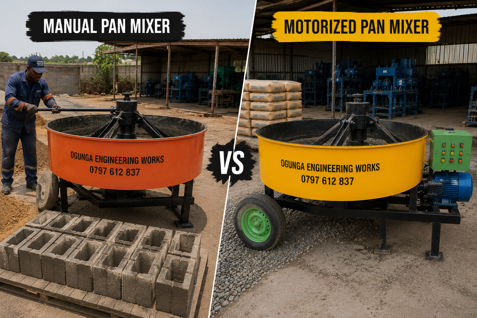Manual vs Motorized Pan Mixers – Which Is Better