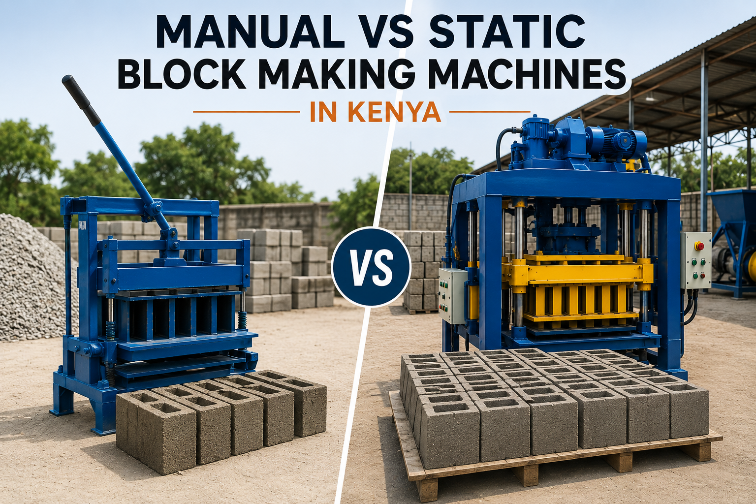 Manual vs Static Block Making Machines in Kenya