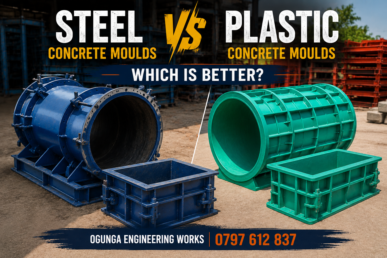 Steel vs Plastic Concrete Moulds – Which Is Better